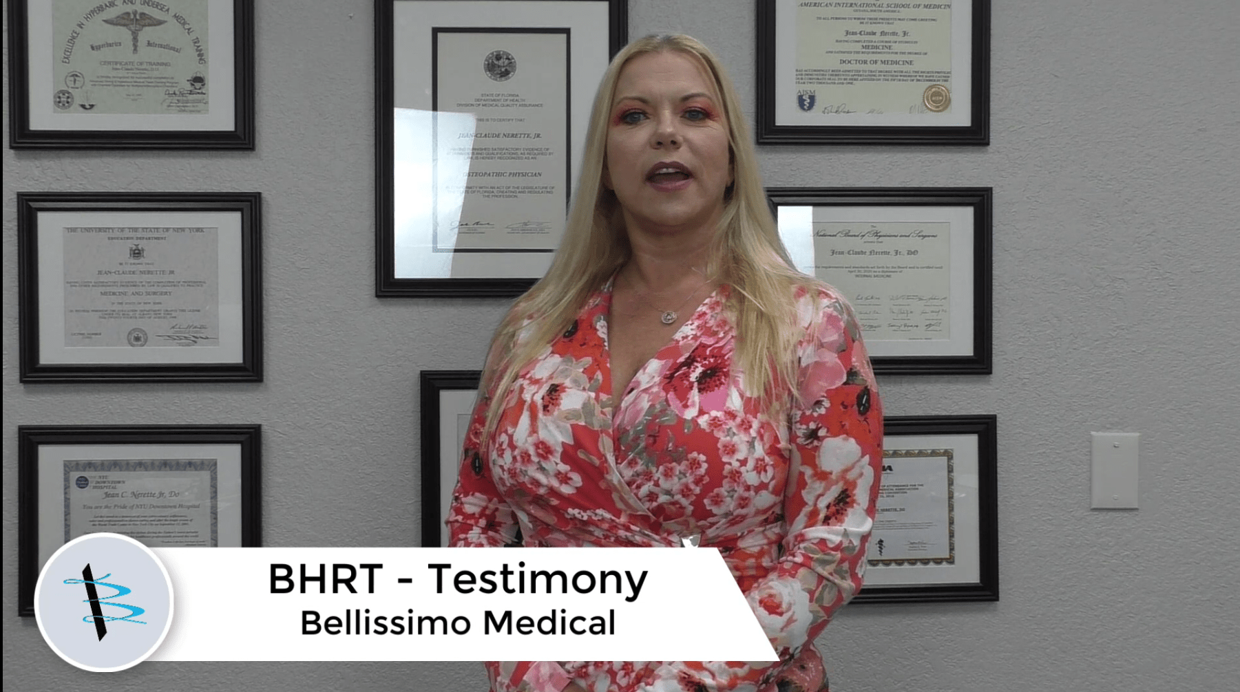 Bellissimo Medical Patient Testimonial - BHRT